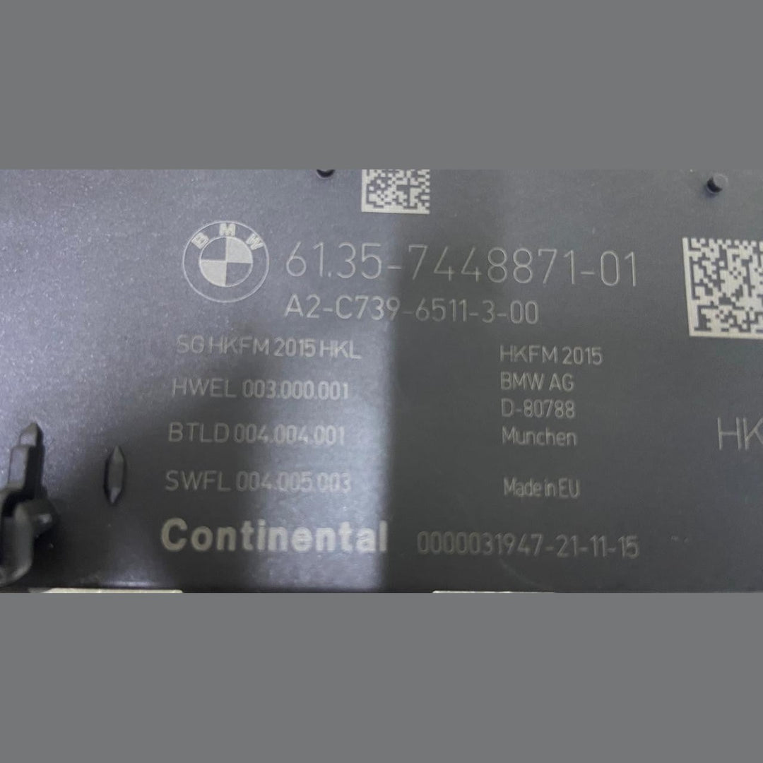 OEM BMW 740 750 G11 G12 TRUNK LID COMPUTER CONTROL MODULE UNIT 7448871