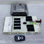 OEM BMW 320d F30 N47 ENGINE CONTROL UNIT ECU SET DDE 8582155 BOSCH