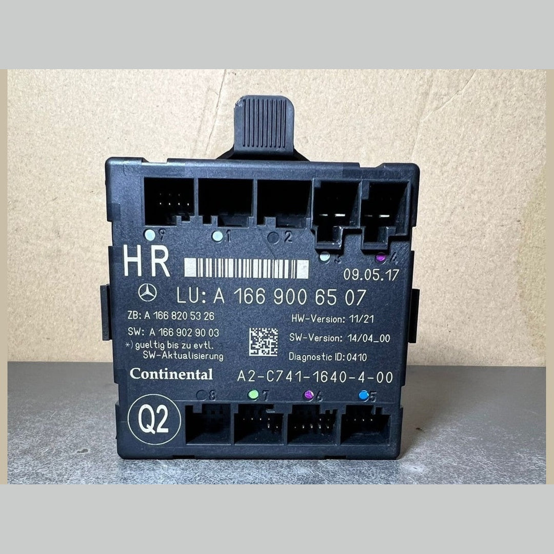 Mercedes-Benz W166 GL ML Rear Right Side Door Control Module A166 9006507 OEM