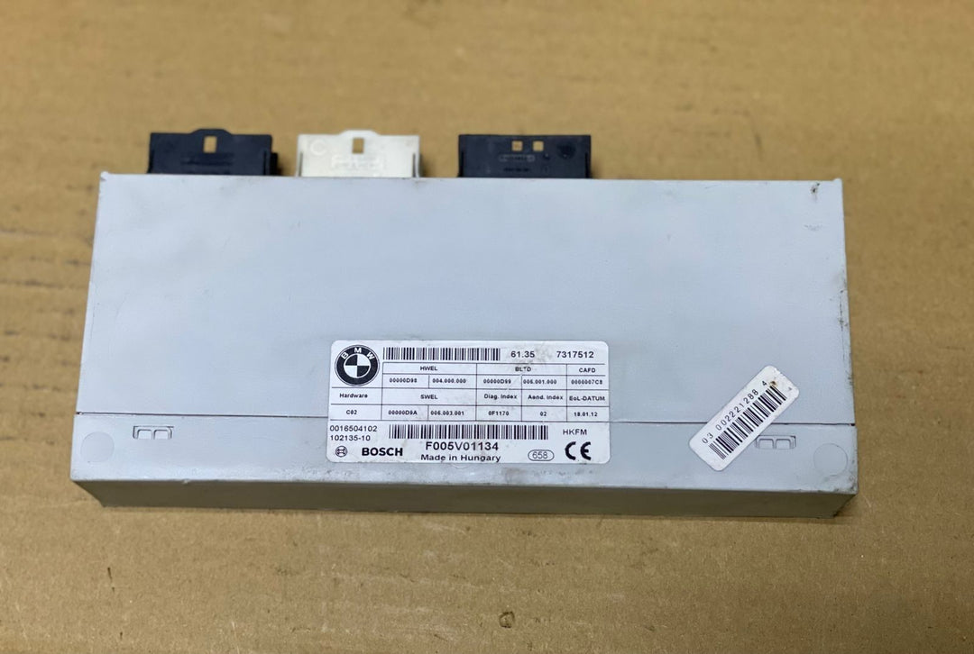 2011-2016 BMW 528i Tailgate Lift Control Module 7317512 F10 528i 535i 550i 