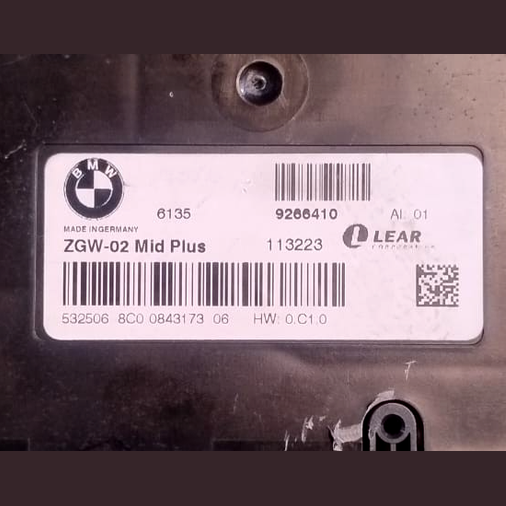 BMW X3 F25 X4 F26 CENTRAL GATEWAY MODULE (ZGW) THEFT LOCKING P/N 9266410