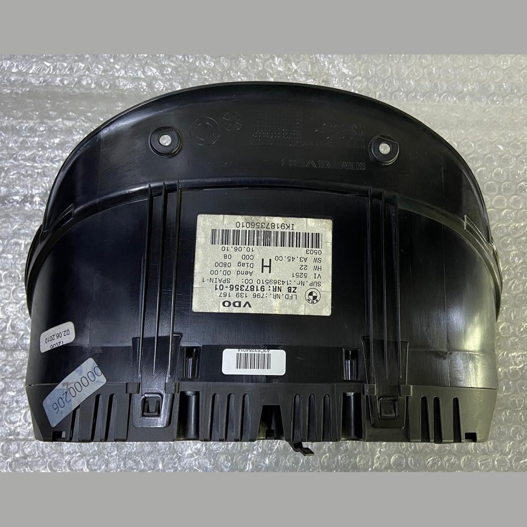OEM BMW X1 s18i E84 X5 E70 Cluster Panel Insert Speedometer Instruments 9187356