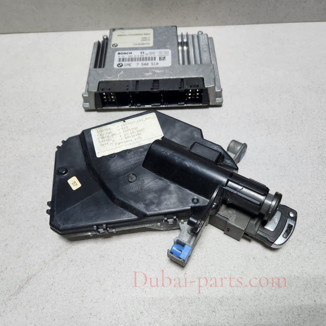 2004 BMW 735i E65 RIGHT HAND DRIVE Engine Control Unit 7540510 ECU SET 