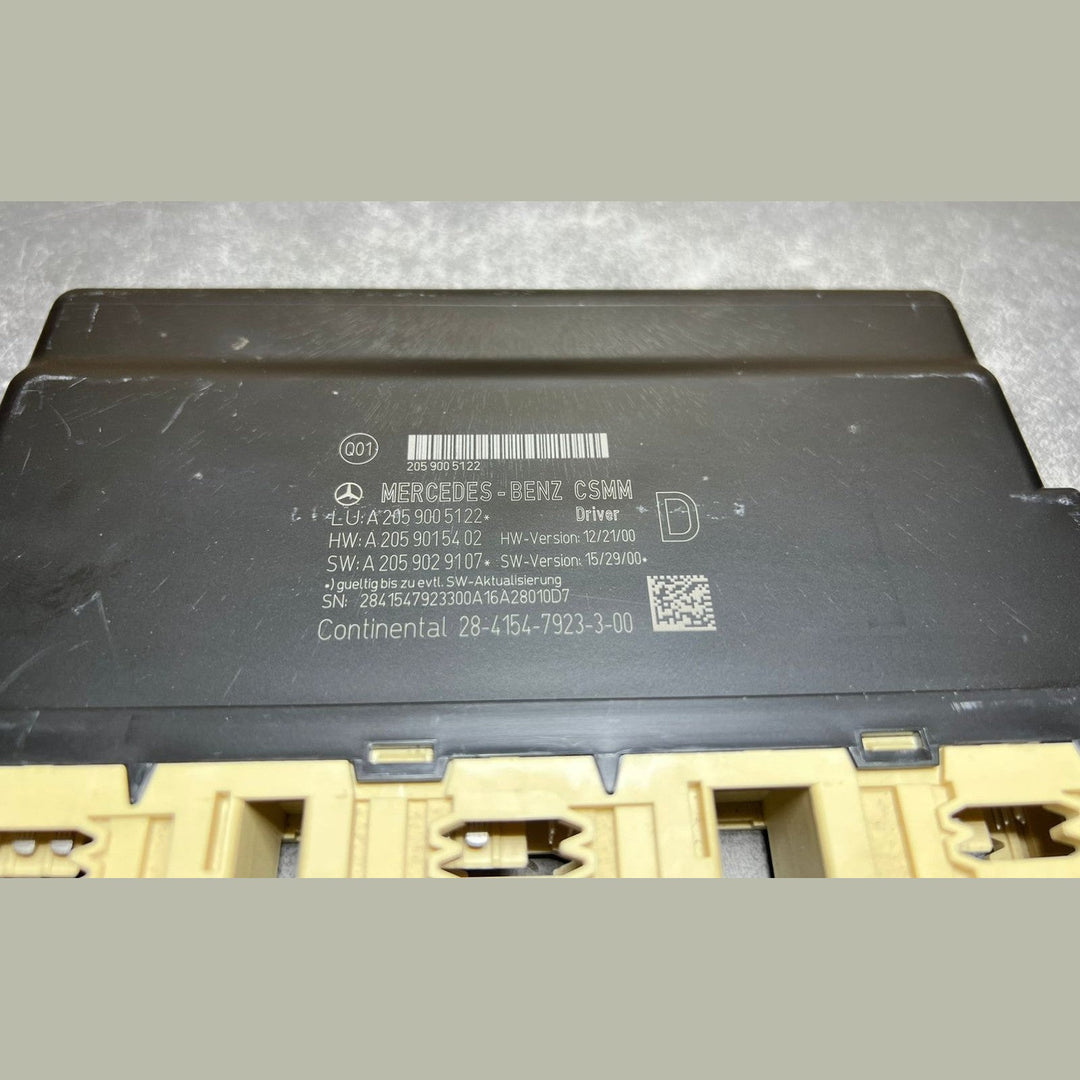 14-18 Mercedes W205 C-Class Front Driver Seat Control Module A205 9005122 OEM