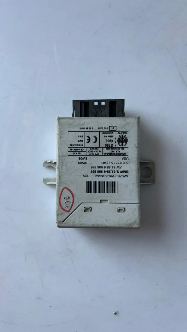 BMW Immobilizer Control Unit Module 6905667 E46, E39, E53, and E65