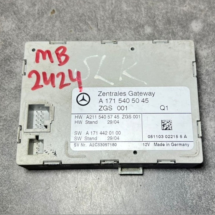 05-11 Mercedes-Benz R171 SLK350 Central Gateway Control Module A171 5405045 OEM
