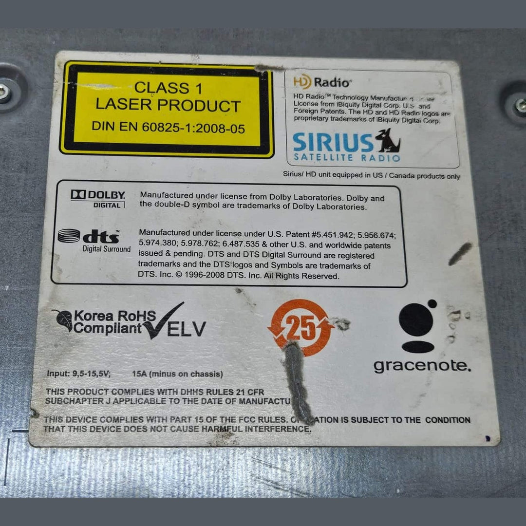 9293406-2012 BMW X3 F25 Navigation Audio CD Head Unit OEM