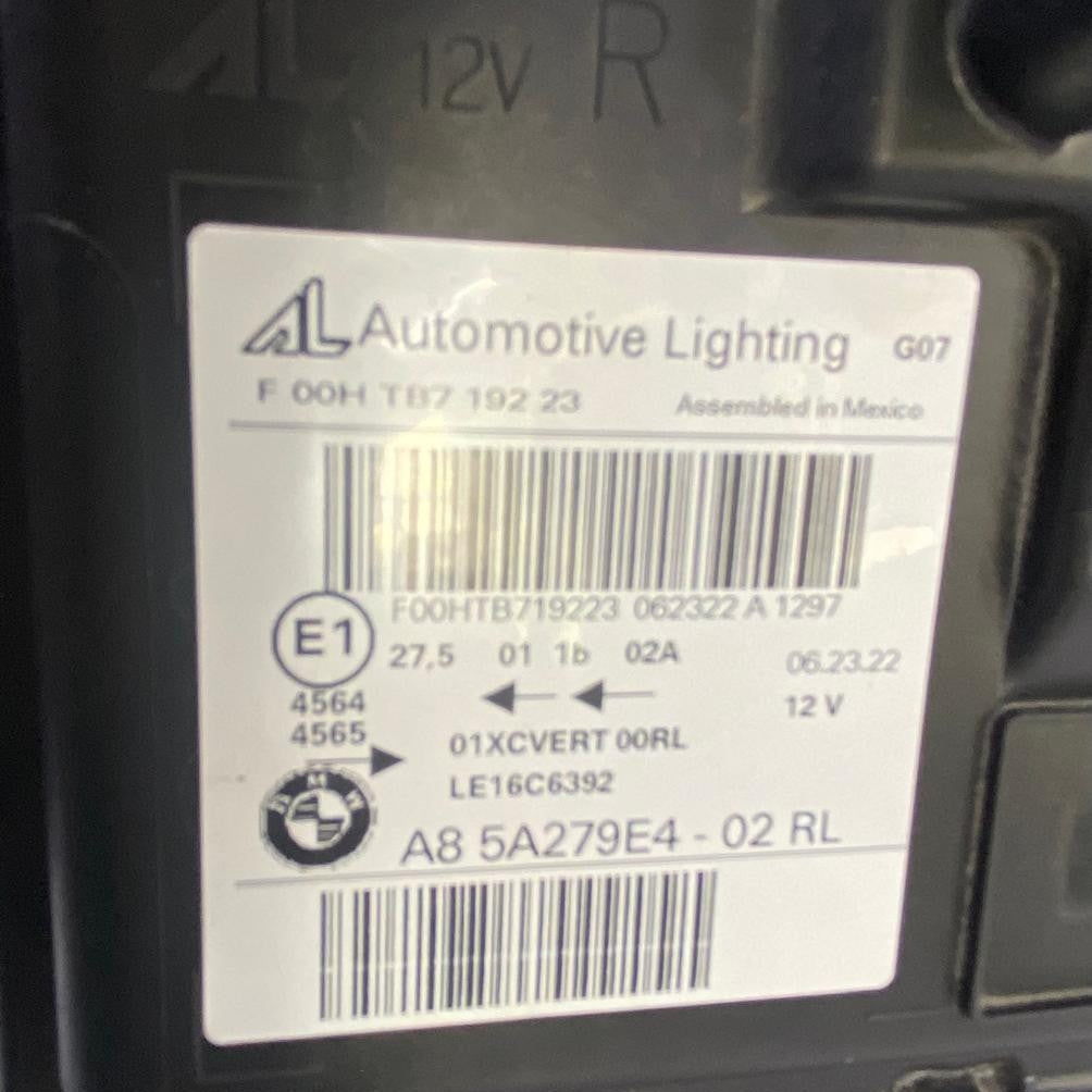 OEM BMW X7 G07 LED ADAPTIVE HEADLIGHT RL RIGHT SIDE 5A279E4 WITHOUT MODULE