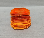Load image into Gallery viewer, ACRYLIC TAG WITH METAL EYELET – THIN PLASTIC LABEL - IND/CRAFT ID TAG ORANGE