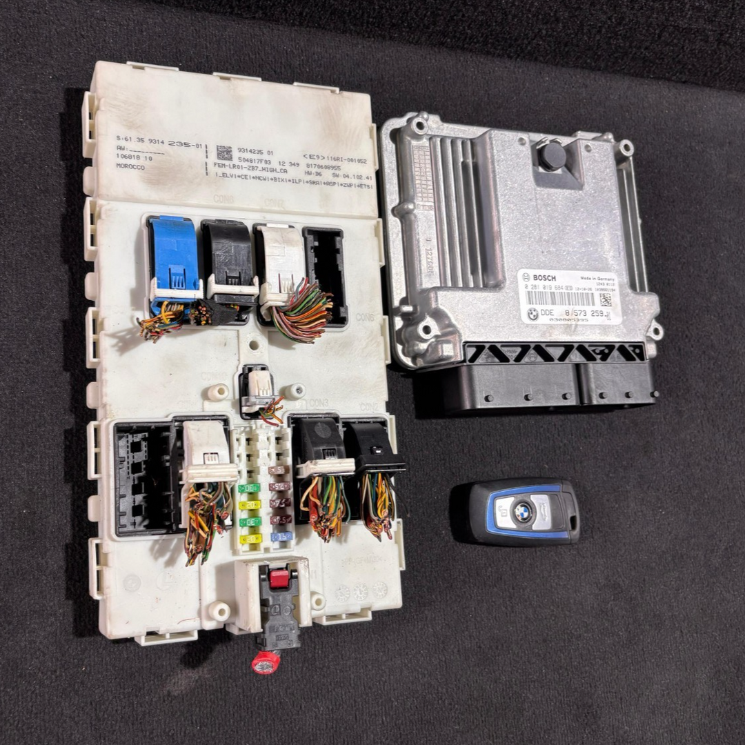 BMW 320d DIESEL N47N F30 F32 F34 F36 2013 ENGINE CONTROL DDE ECU SET -8573259
