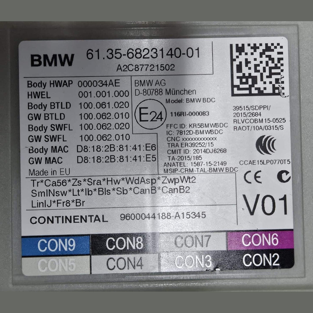8672006-2015-2019 BMW 740i G12 B58 RHD Engine Control Unit DME ECU SET OEM