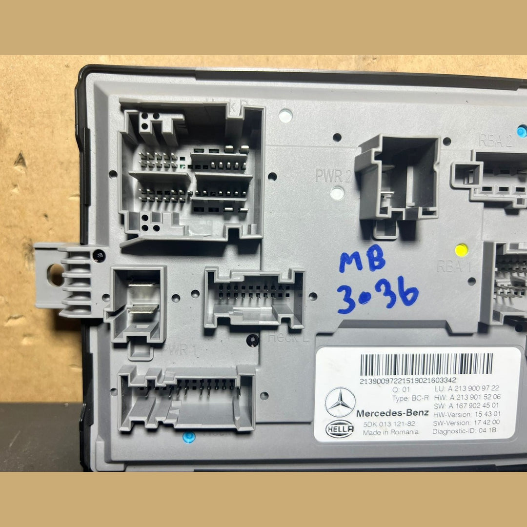 19-23 Mercedes-Benz W213 CLS Body Comfort Control Module Unit A213 9009722 OEM