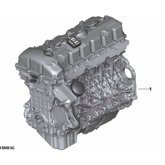 SHORT  ENGINE N55B30A F06 2015 6' F06 Gran Coupé LCI 640i KM36862 used only