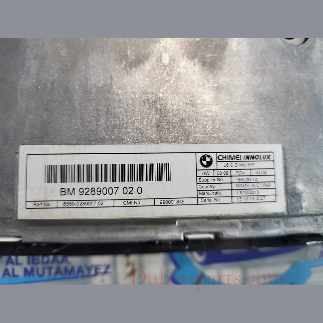BMW 5 SERIES F10 F11 NBT Genuine SAT NAV DISPLAY SCREEN BM 9289007