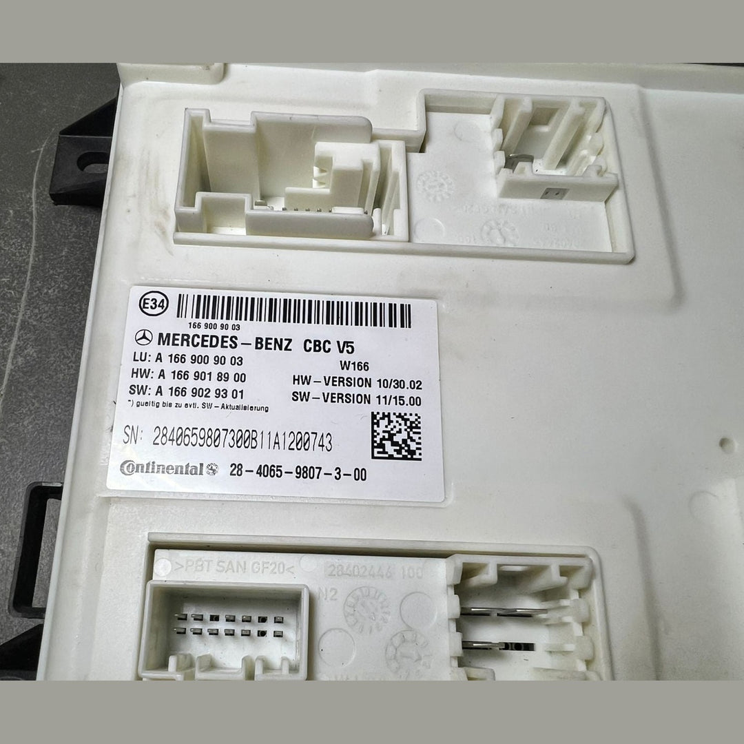 Mercedes-Benz W166 ML GL GLE Front SAM Control Module Unit A166 9009003 OEM