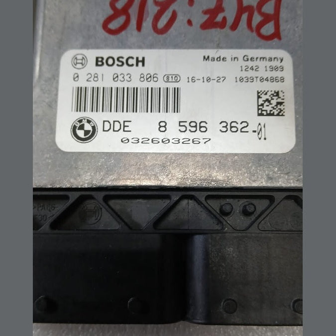 BMW 218d F45 2016 B47 ENGINE CONTROL UNIT ECU MODULE DDE 8596362
