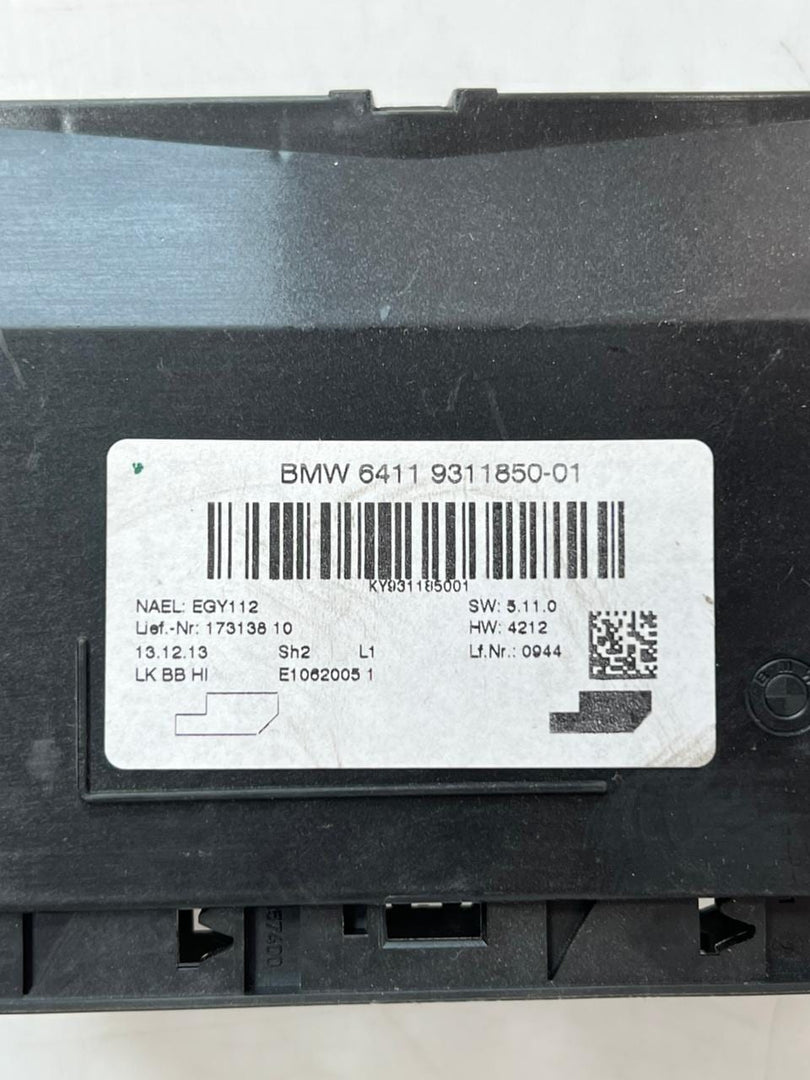 2012-2015 BMW 320i 1 2 3 4' 328D F Models Climate Control Module 9311850 OEM