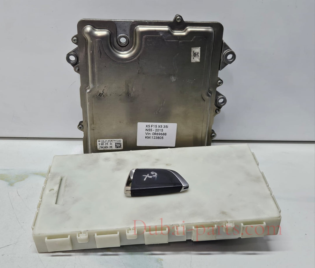2012-2018 BMW X5 F15 N55 DME Engine Control Unit ECU Set 8665279 OEM