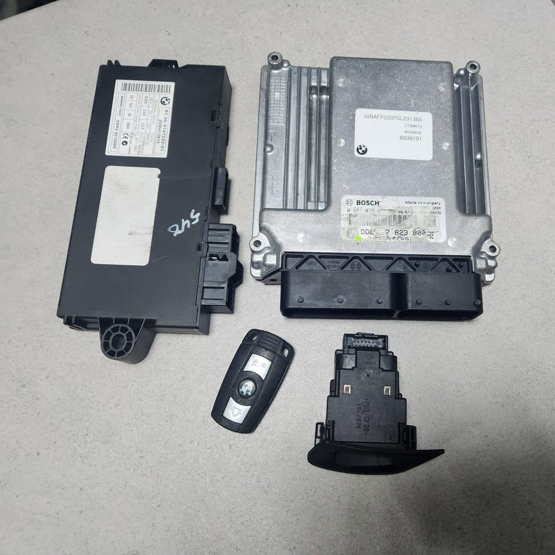 2009 BMW X5 Engine ECU 7823800 X5 E70 X6 3.0D Diesel ECU SET M57 D3 