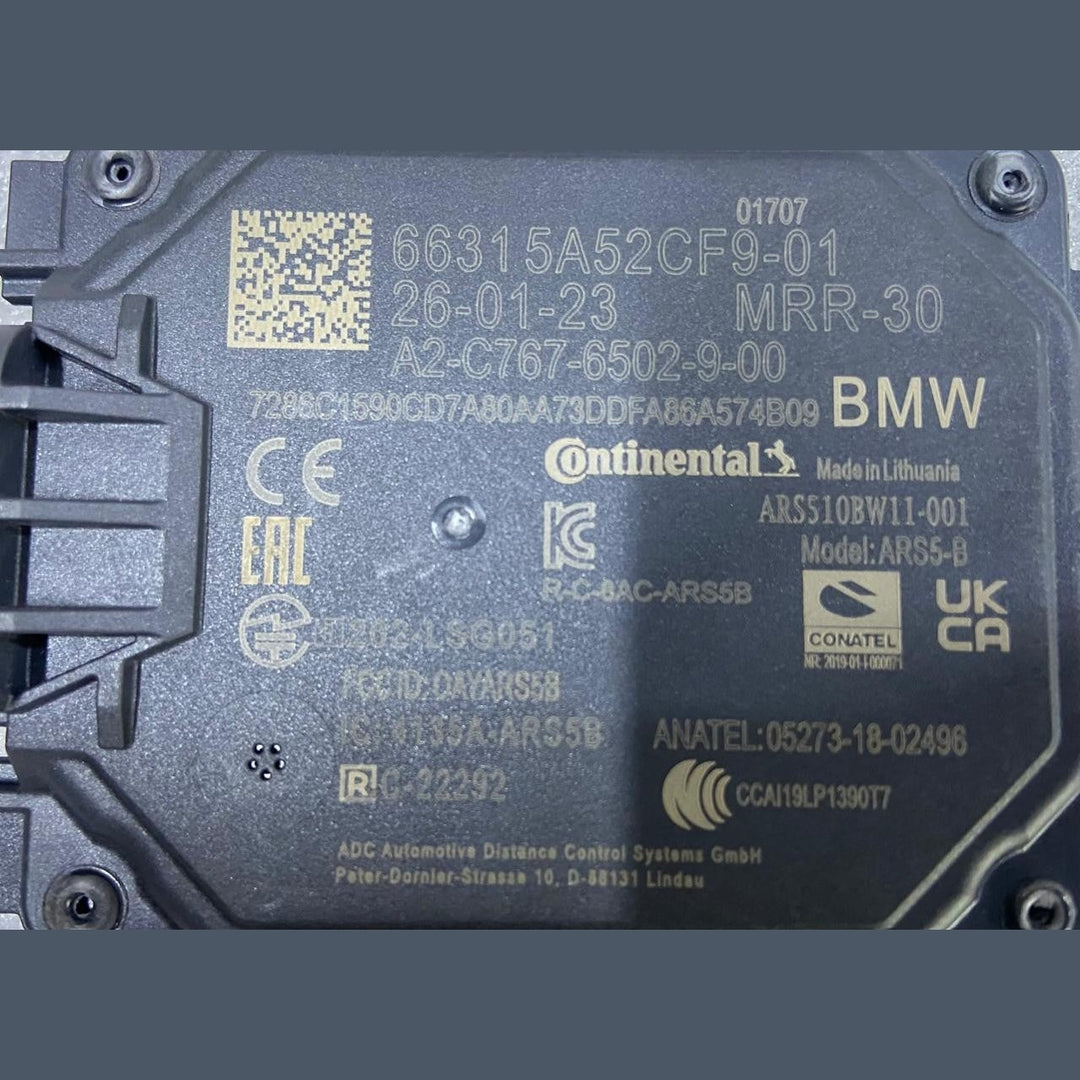 OEM BMW U11 G60 G70 FRONT CRUISE RADAR SENSOR 5A52CF9 CONTINENTAL 