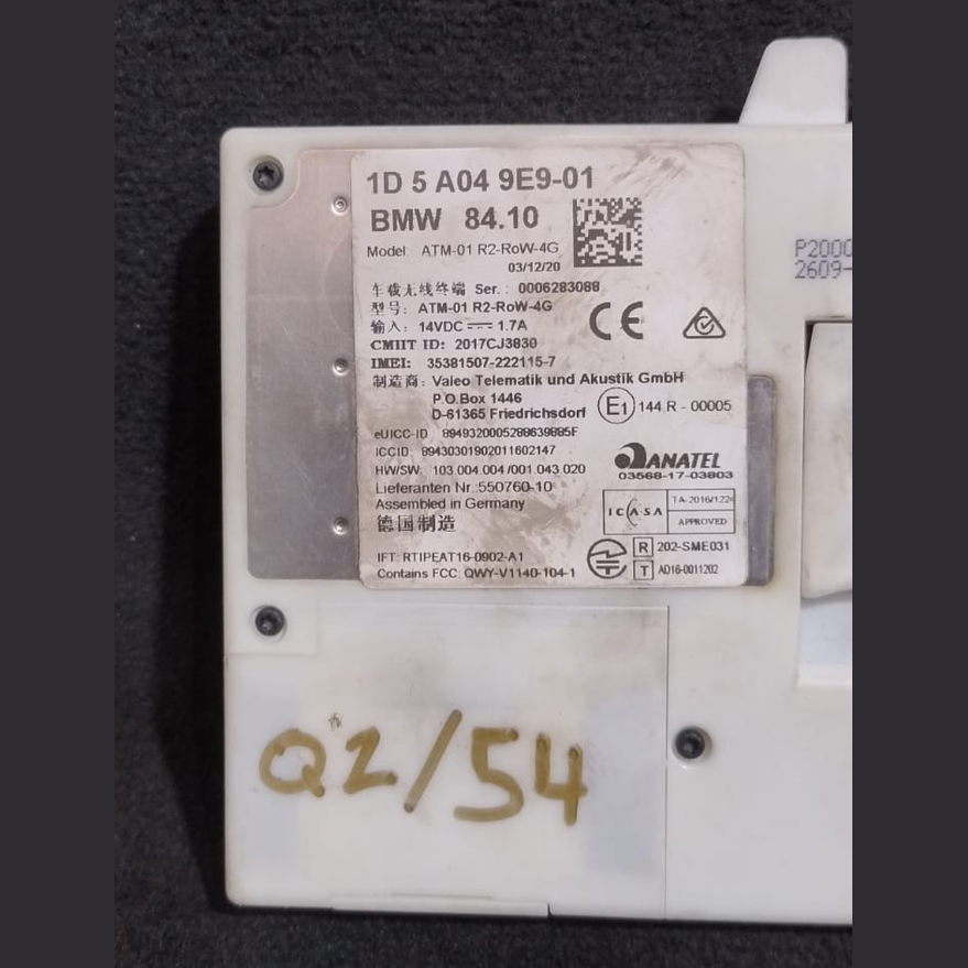 2021 BMW X1 F48 OEM TELEMATICS COMMUNICATION CONTROL MODULE 1D5A049E7