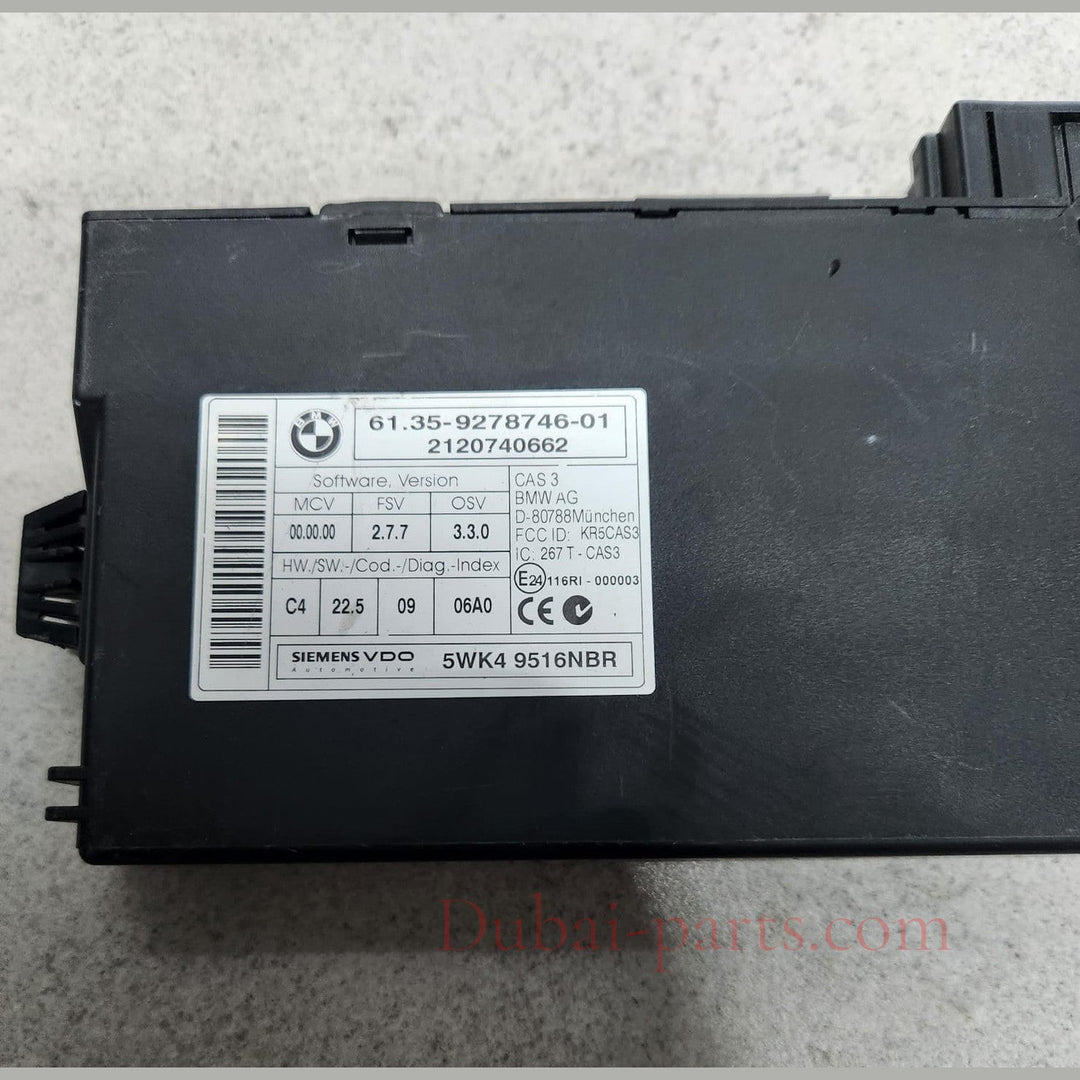 2012 BMW X5 Car Access System Control Module 9278746 X5 2012 