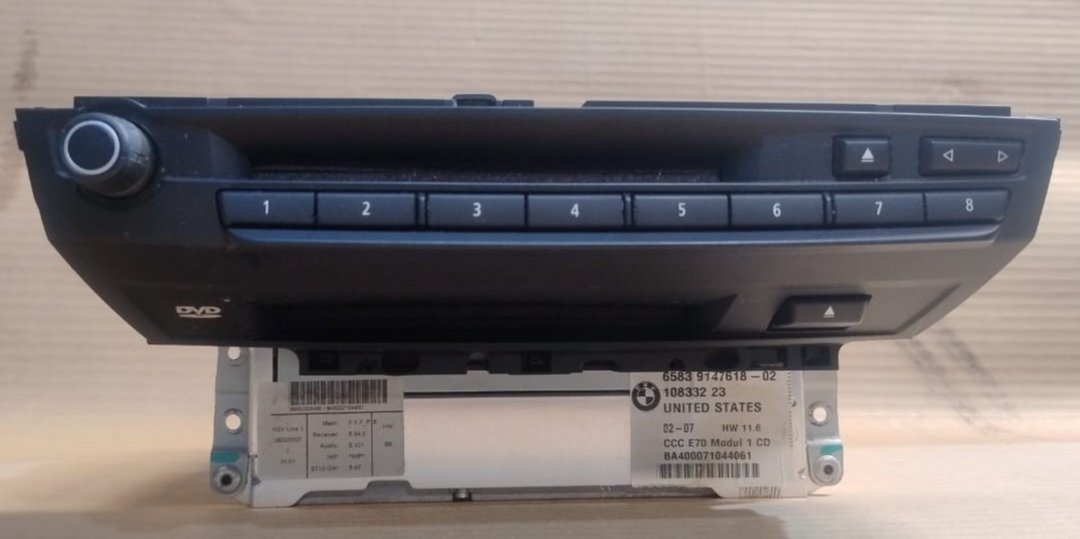 BMW X5 E70 CD RADIO PLAYER HEAD UNIT GENUINE BMW -  9147618