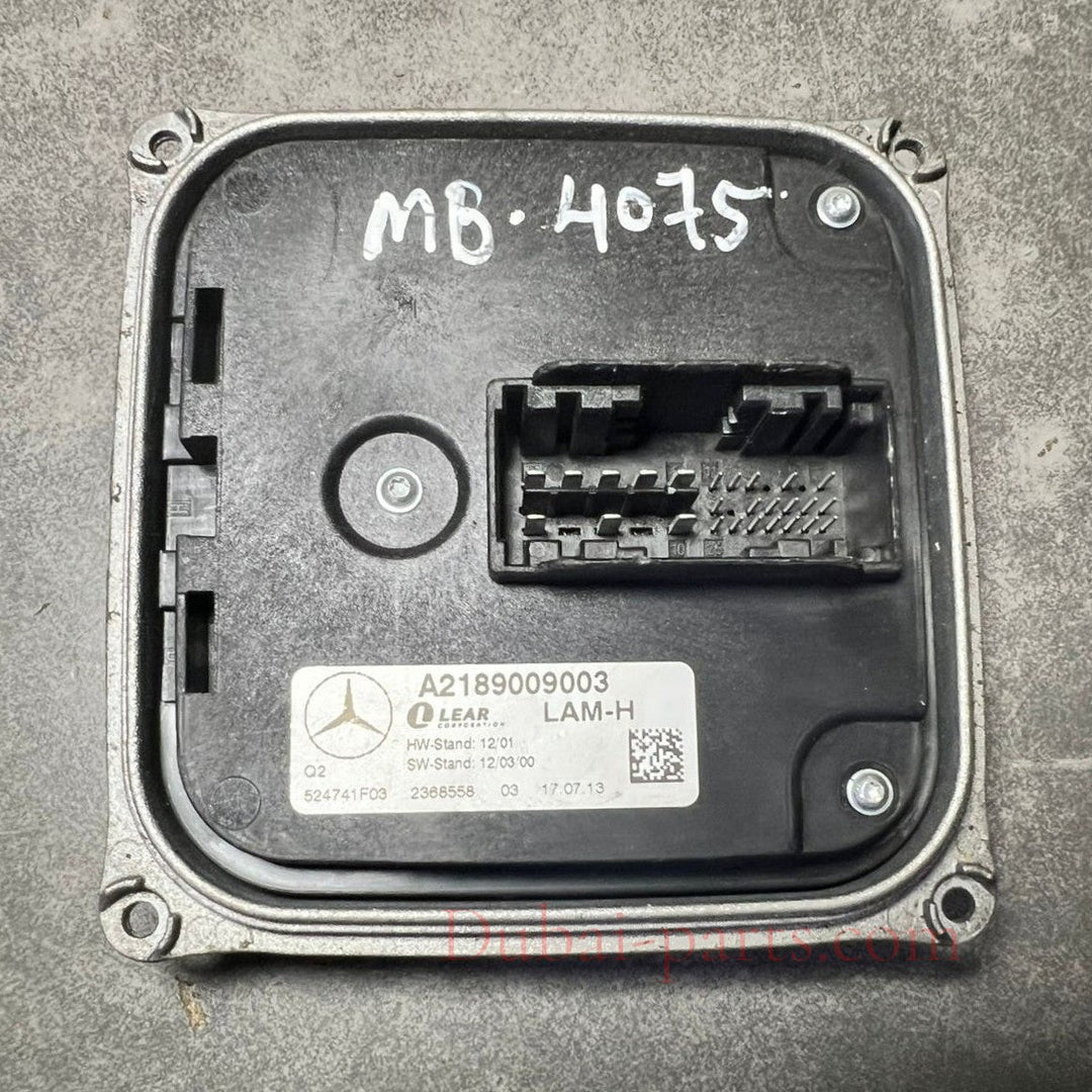 12-16 Mercedes W218 LED Headlight Voltage Regulator Ballast Module A218 9009003