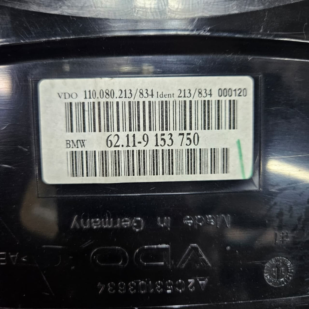 BMW 5 Series E60 sedan E61 touring wagon Speedometer Instrument Cluster 9153750
