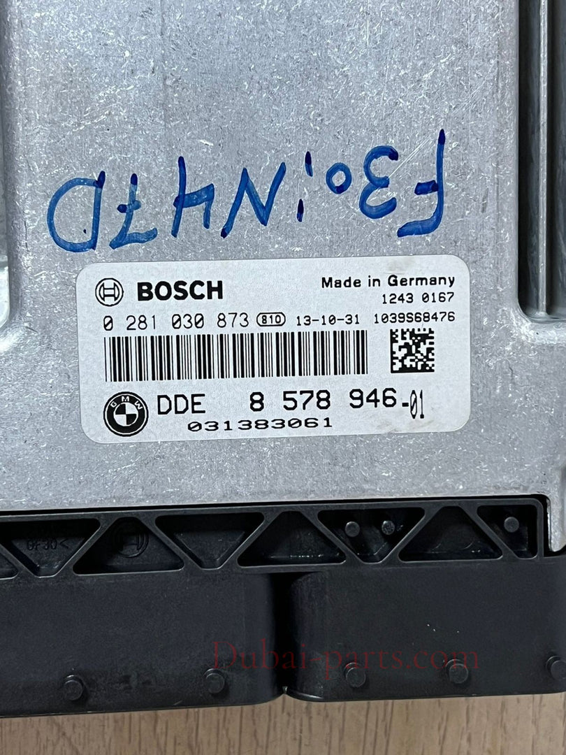 BMW F F30 184HP N47N Engine ECU Kit DDE 8578946 Automatic + 2KEYS + FEM