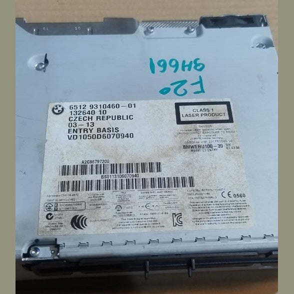 OEM BMW F20 Navigation / Radio / BASIS CD Head Unit – P/N 9310460