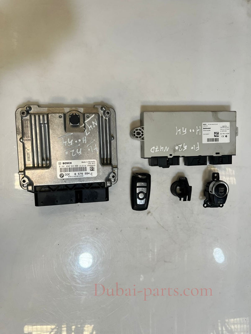 2013 BMW 520i F10 N47D Engine Control Unit ECU SET DDE+ CAS4+ 1KEY 8578994 