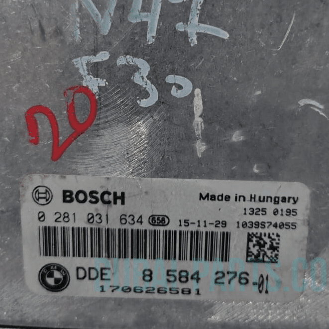 BMW AUTOMATIC F30 F31 320d N47N 163HP ENGINE CONTROL UNIT MODULE ONLY - 8584276