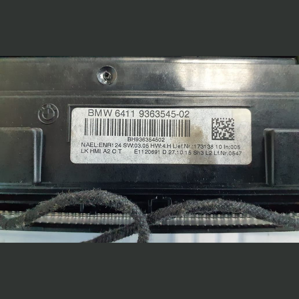 BMW 3 F30 F35 F31 2014 Diesel ECU Air Conditioning 9363545