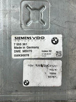 قم بتحميل الصورة إلى عارض الصور، BMW E60 E90 E91 N52 323i 523i 177HP Engine Control ECU DME 7555361 Automatic