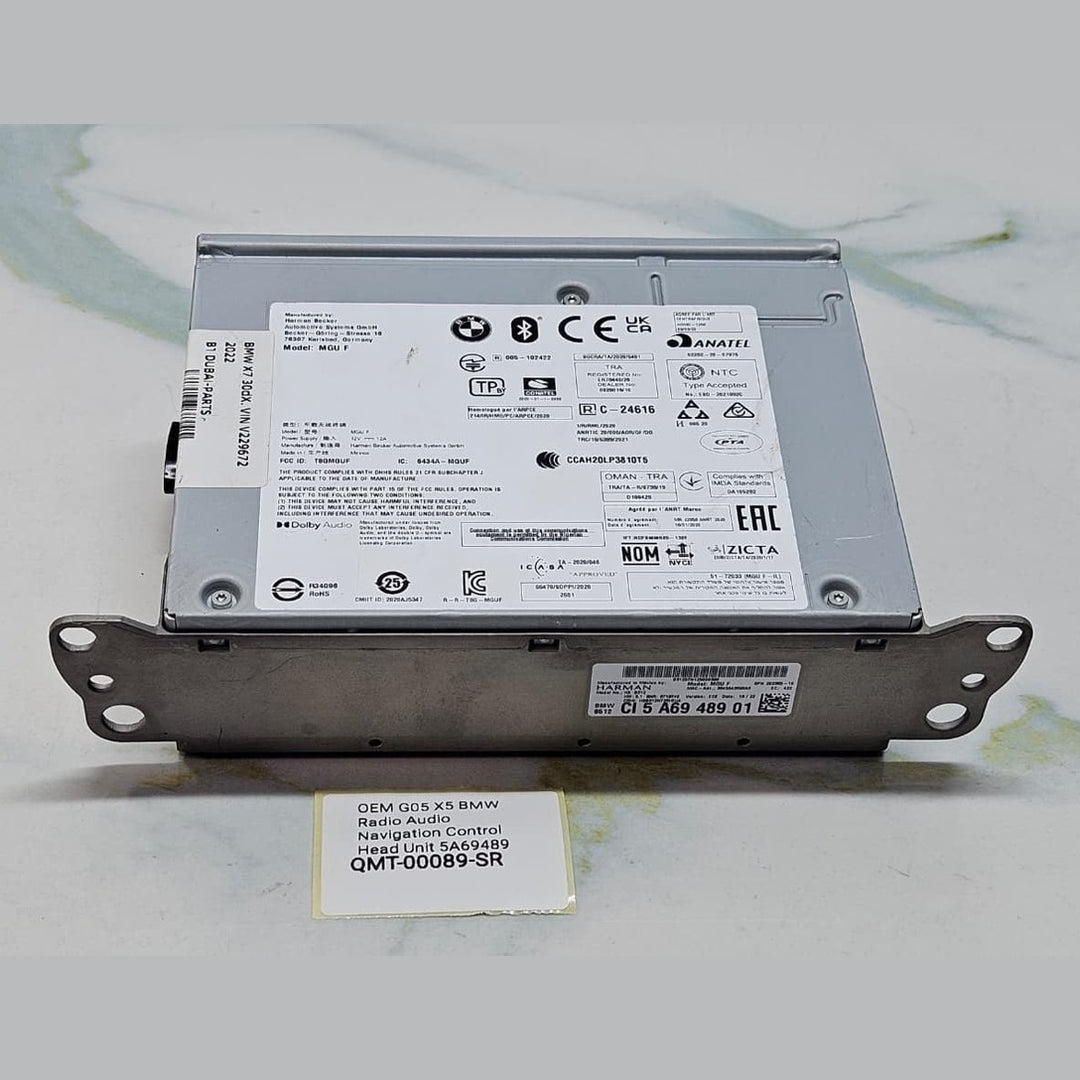 OEM G05 X5 BMW Radio Audio Navigation Control Head Unit 5A69489