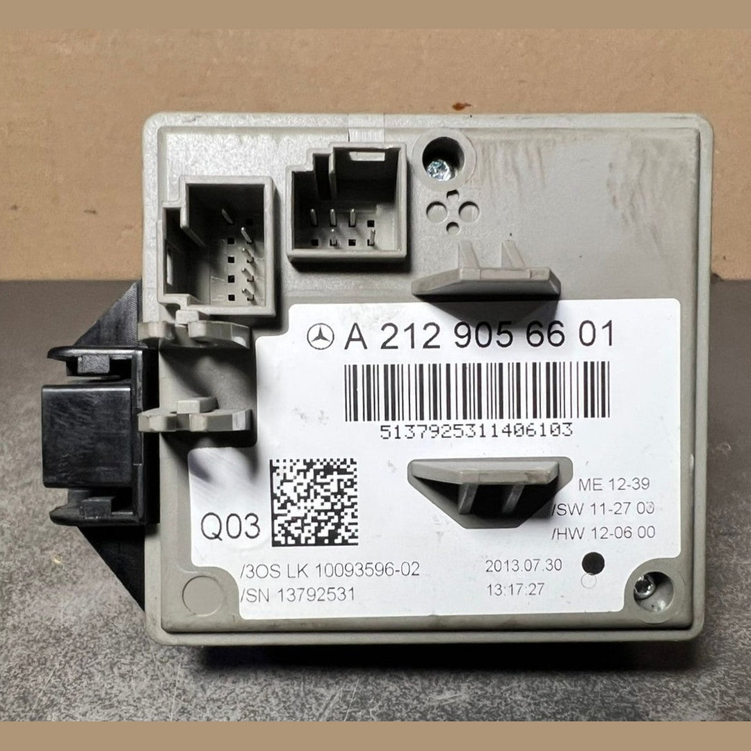 10-16 Mercedes CLS550 W218 Ignition Switch Module Unit W/key A2129056601 OEM