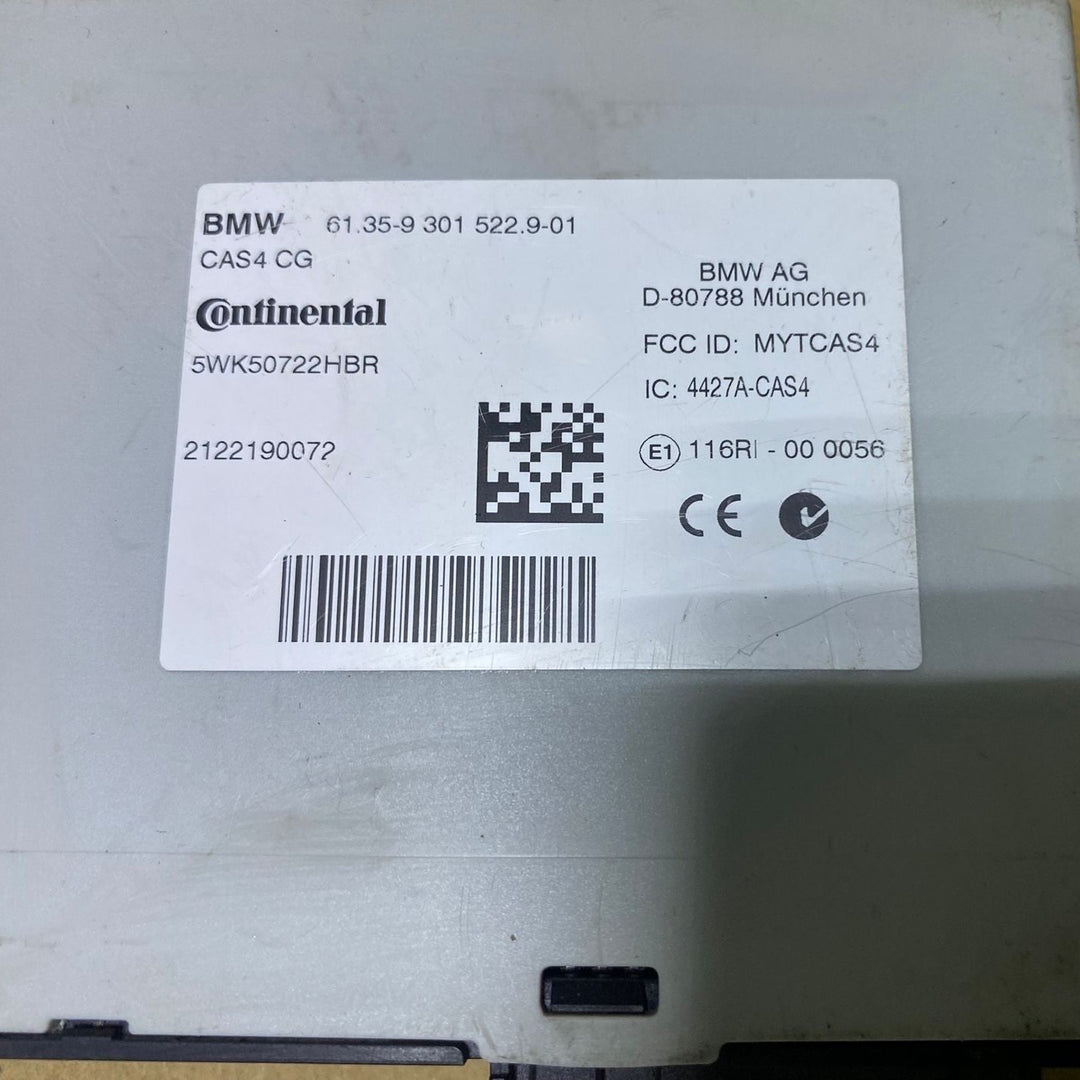 2015 BMW X3 Comfort Access Control Unit 9301522 5 Series F10, 6 Series F12 F13
