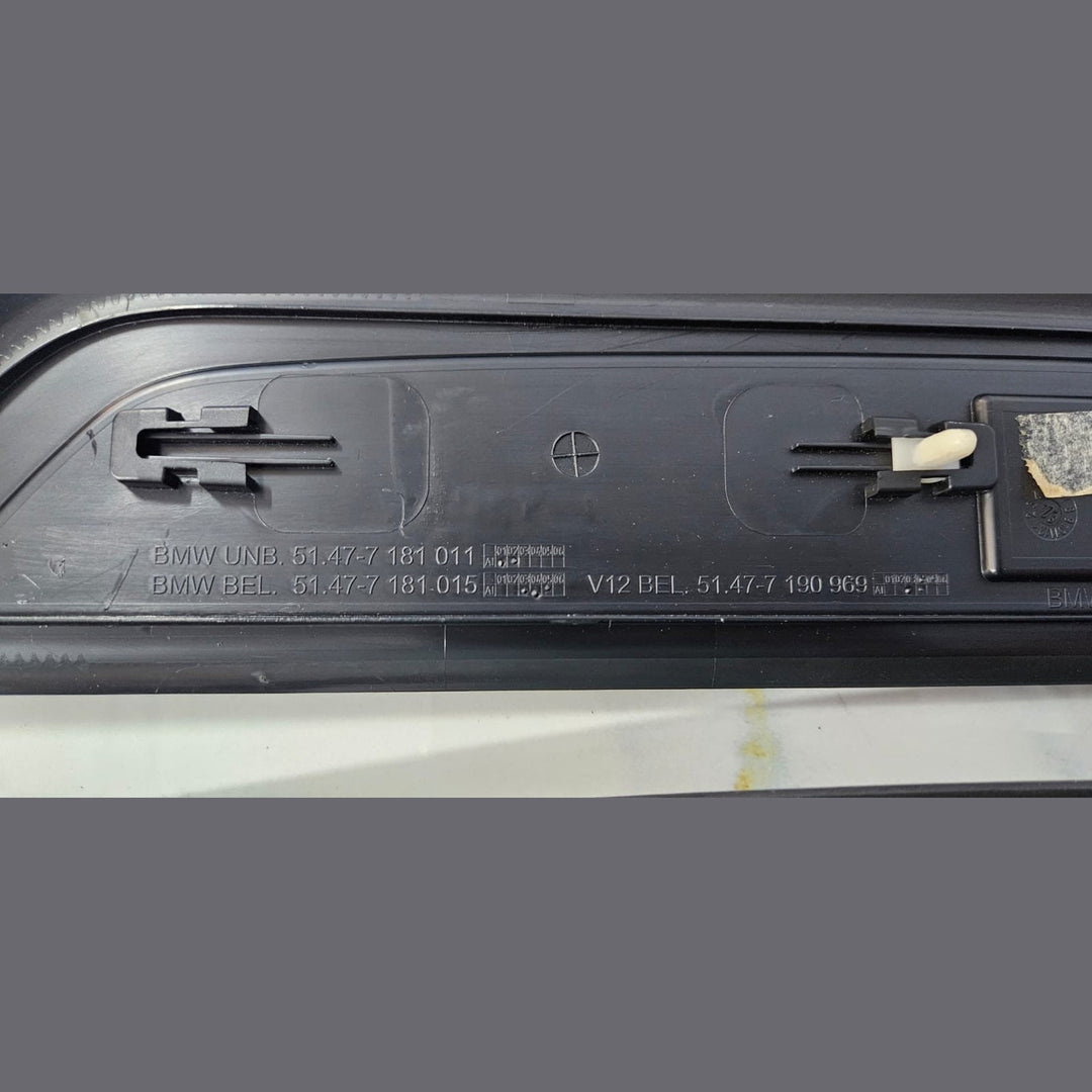 OEM BMW F01 F02 Front Rear Door illuminated Sill Plate Kick door step trim Set