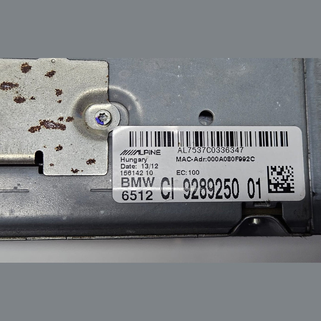 9289250-2011-16 BMW F01 F02 F06 F12 F13 Navigation System Audio Head Unit High 