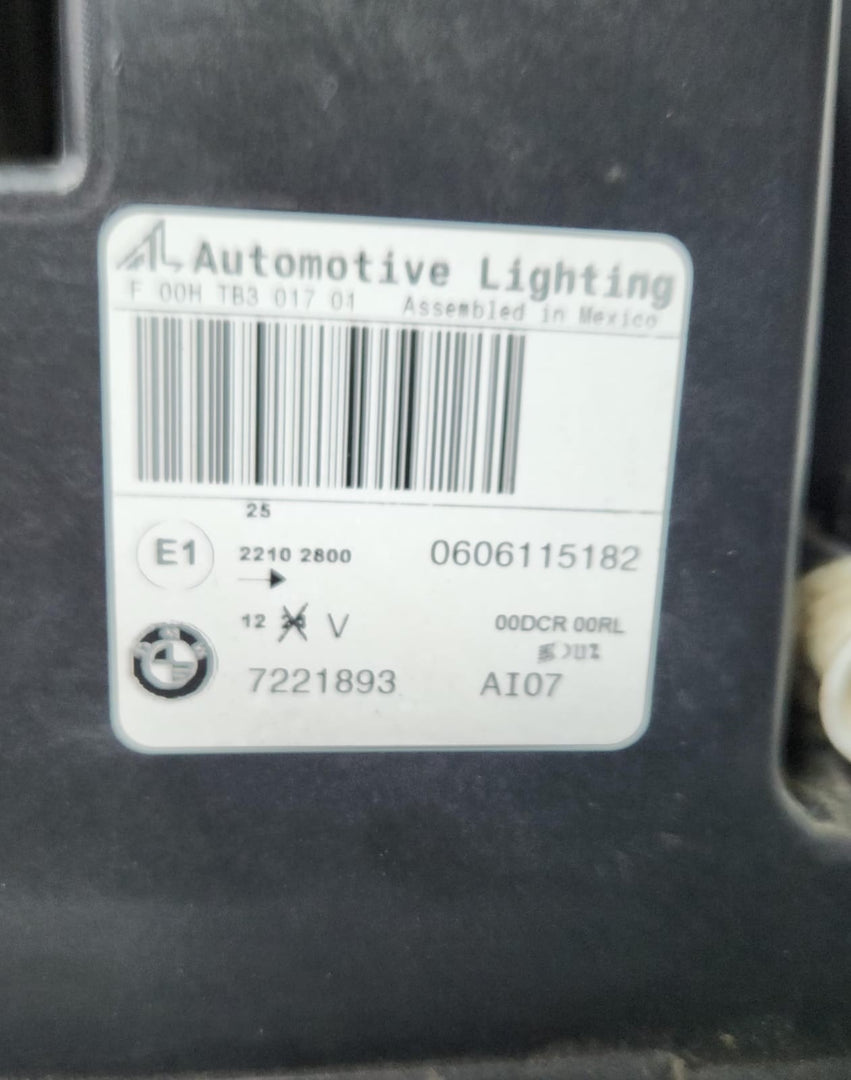2011-2013 BMW X5 Left Xenon Headlight 7221893 X5 E70 OEM
