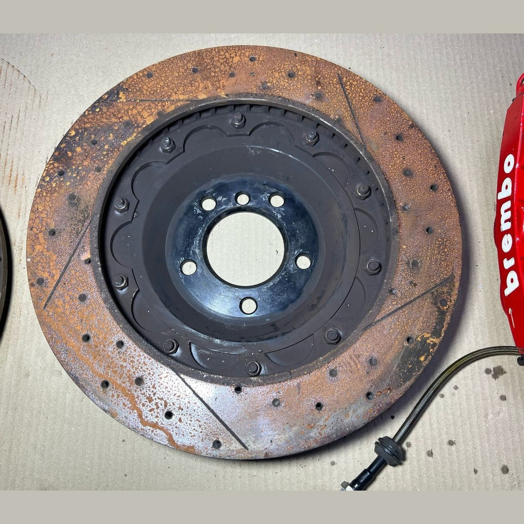 Mercedes-Benz E63 W212 E-Class Front \ Rear Brembo Red Calipers & Brake Discs