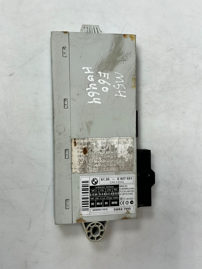2004 BMW 5 6 Series E60 E61 E63 E64 Control Unit Module CAS 2 CAS2 6927931