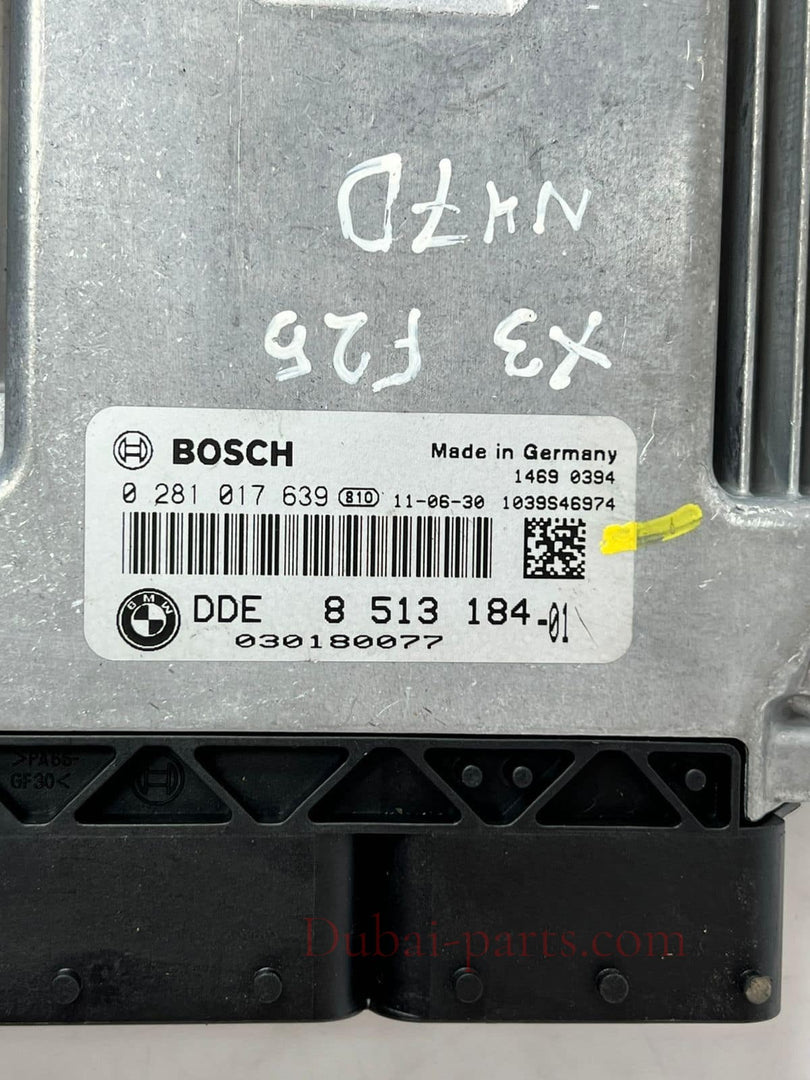 BMW X3 F25 N47D F10 Engine Control Unit ECU SET DDE + CAS4 +1 KEY 8513184 OEM