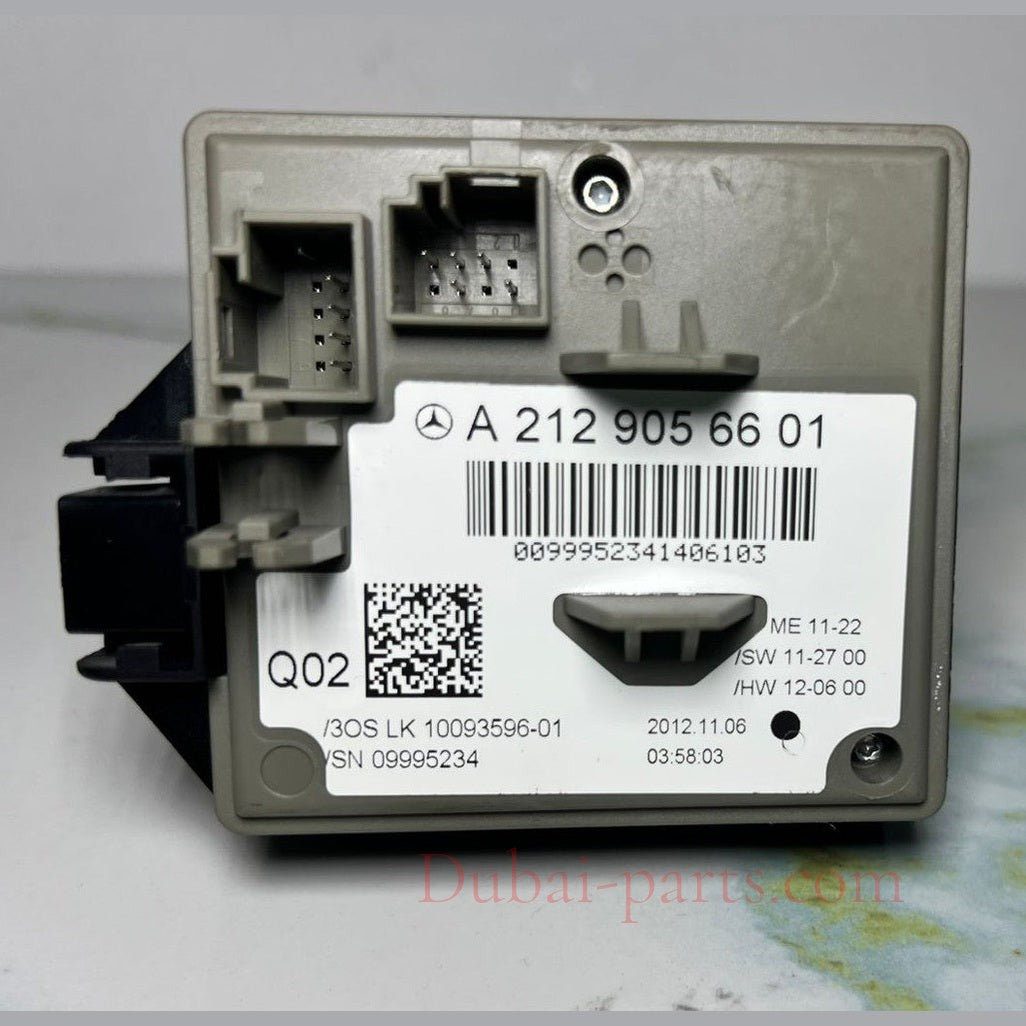 08-14 Mercedes W212 E-Class Ignition Switch Module Unit W/key A212 9056601 OEM