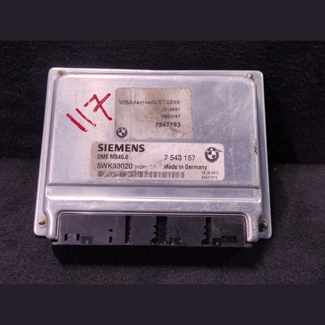 BMW X3 E83 2.5i M54 192HP ECU ENGINE CONTROL UNIT  DME MS45.0 - 7543157
