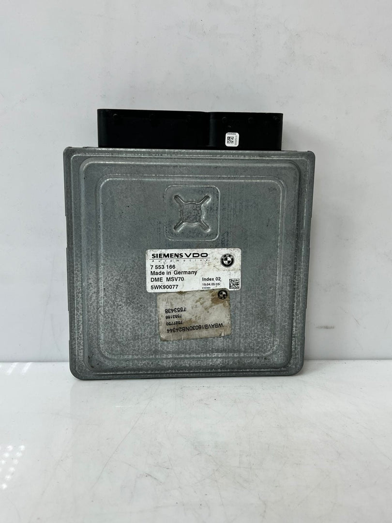 2006 BMW 530i E60 2005 N52 ENGINE CONTROL UNIT ECU MODULE DME MSV70 7553166