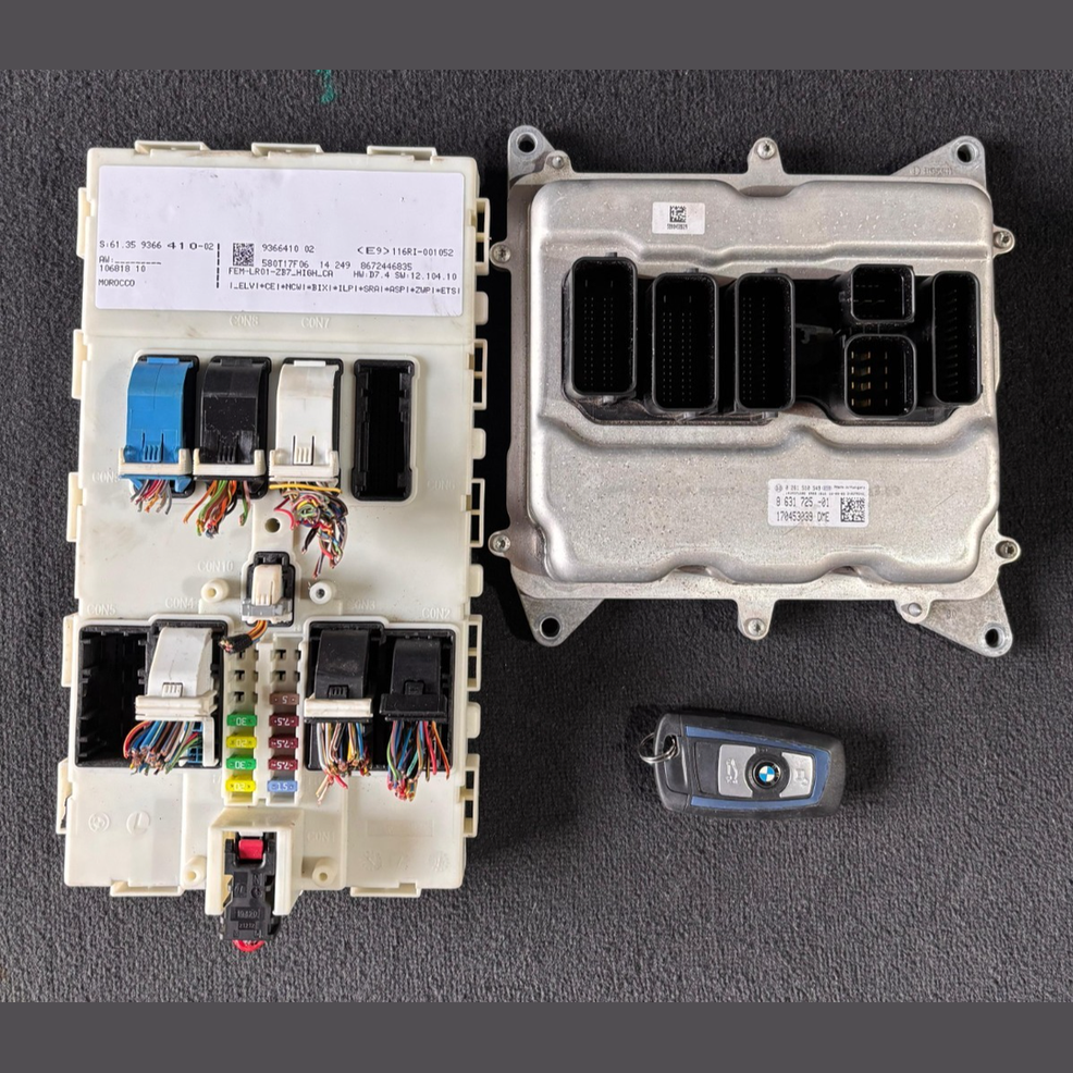 BMW F30 320i N20 ENGINE CONTROL Unit ECU SET DME WITH KEY 8631725