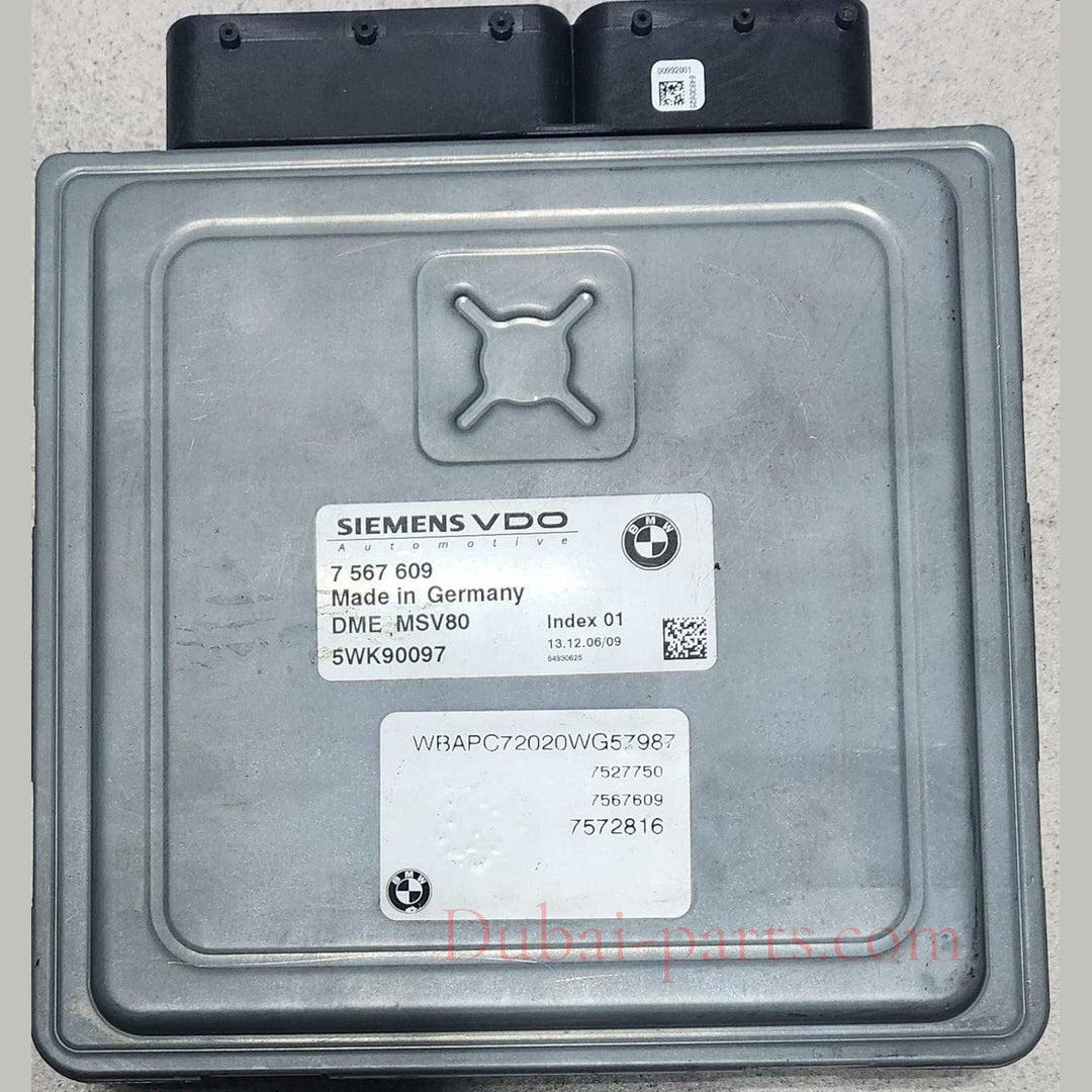 2007-2008 BMW X3 Engine Control Module 7567609 MSV80 ECU SET 