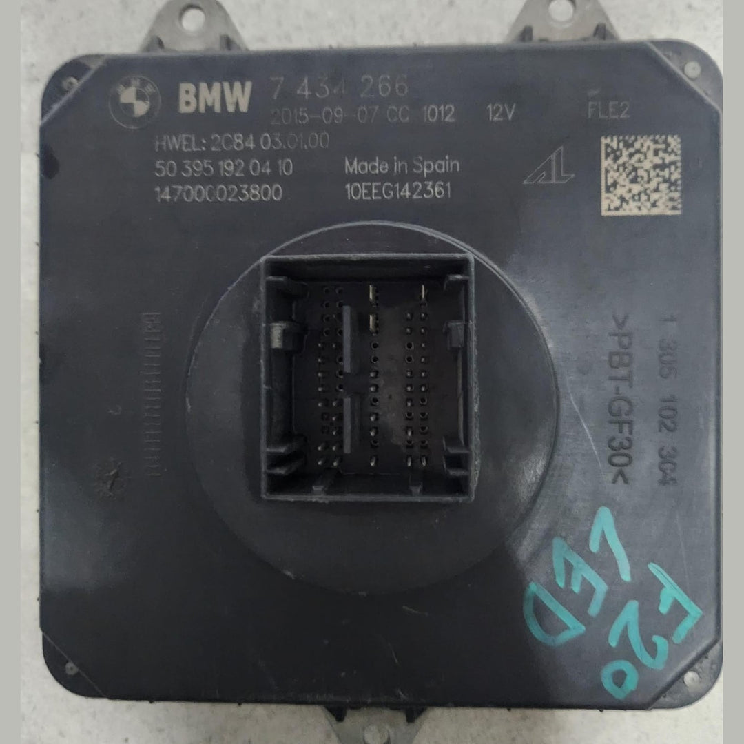 BMW Led Headlight Control Module 7434266 1 Series F20 F21 and 3 Series F30 F32 